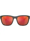 Prada Active Logo-print Sunglasses In Schwarz