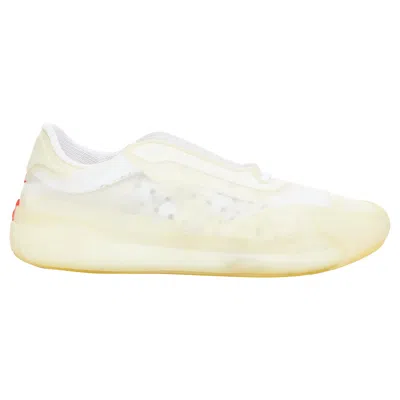 Pre-owned Prada Adidas Luna Rossa 21 White Clear Rubber Mesh Sneakers Us6.5 Eu36.5