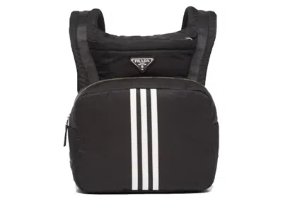 Pre-owned Prada Adidas Renylon Backpack Small In Black