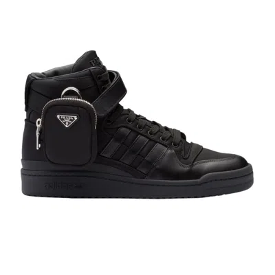 Pre-owned Prada Adidas X  Re-nylon Forum High 'black' | Men's Size 9