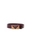 Prada Adjustable Buckle Belt In Brown