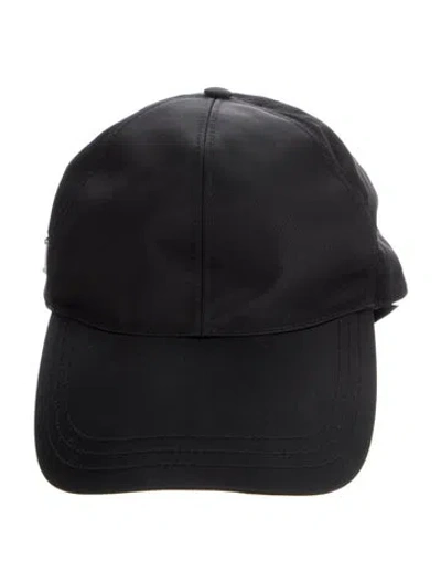 Pre-owned Prada Adjustable Enameled Hat In Black