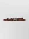 Prada Adjustable Leather Belt Featuring Smooth Finish
