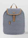 Prada Adjustable Straps Nylon Print Backpack In Multicoloured