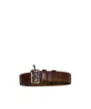 Prada Adjustable Waist Belt In Brown