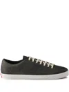 Prada Men's Aged-effect Leather Sneakers In Multi