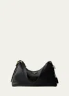 Prada Aimee Grain Leather Shoulder Bag In F0002 Nero