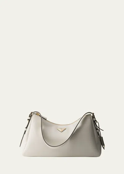 PRADA AIMEE GRAIN LEATHER SHOULDER BAG
