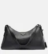 Prada Aimée Large Leather Shoulder Bag