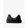 Prada Large Triangle-logo Shoulder Bag In Black