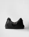 Prada Large Aimée Shoulder Bag In Schwarz