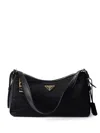 Prada Aimee Large Re-nylon And Leather Shoulder Bag With Padlock