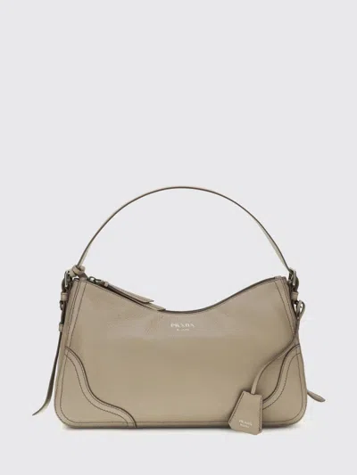 Prada Aimèe Leather Bag In Brown