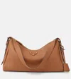 Prada Aimee Medium Leather Shoulder Bag In Braun