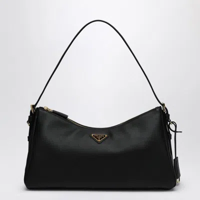 Prada Aimée Medium Black Leather Bag