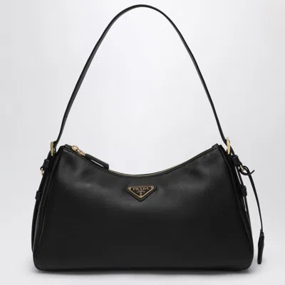 Prada Aimée Medium Black Leather Bag