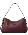 Prada Aimee Medium Leather Hobo Bag
