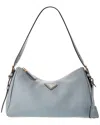 Prada Aimee Medium Leather Hobo Bag In Blue