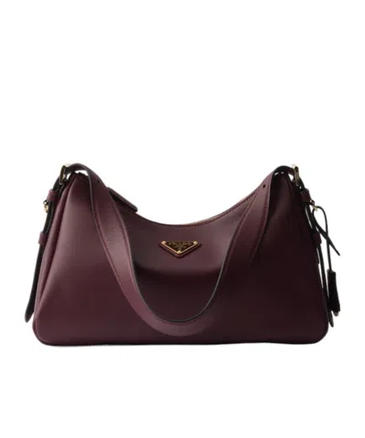 Prada Aimée Medium Leather Shoulder Bag