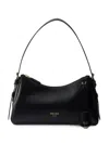 Prada Aimee Medium Leather Shoulder Bag In Black