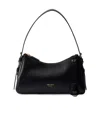Prada Aimee Medium Leather Shoulder Bag In Black