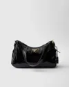 Prada Mittelgrosse  Aimée Schultertasche Aus Naplak-leder In Schwarz