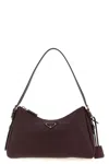 Prada ' Aimée' Medium Shoulder Bag In Burgundy