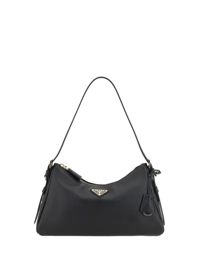 Prada Aimée Medium Shoulder Bag In Nero