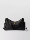 Prada Aimée Medium Shoulder Bag With Adjustable Strap In Black