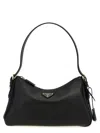 Prada Medium Aimee Zip Leather Shoulder Bag