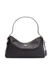 Prada Aimee Medium Leather Hobo Bag In Black