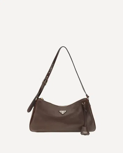 Prada Aimée Shoulder Bag In Brown