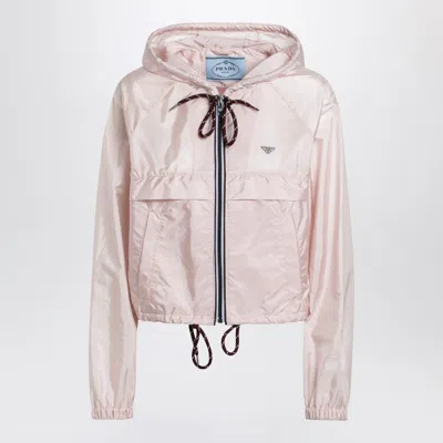 Prada Alabaster Re-nylon Jacket In Pink