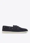 Prada Elegant Moccasins For Men - Ss26 Collection In Blue