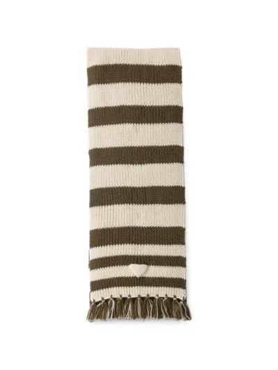 Prada Alpaca Wool Scarf In Green
