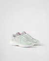 Prada America's Cup Biker Fabric Sneakers In Dew