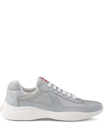 PRADA AMERICA'S CUP CHUNKY-SOLE LACE-UP SNEAKERS