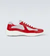 Prada Low Contrasting Panel Sneakers