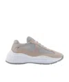 Prada America's Cup Logo Lace Up Casual Sneakers In White