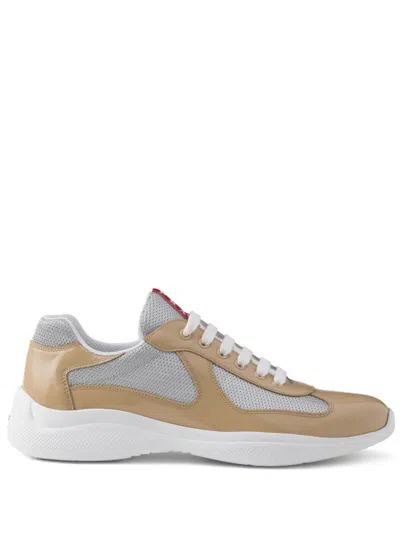 Prada Americas Cup Sneakers In Neutrals