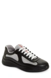 Prada Men's Americas Cup Rubber Trainer Sneakers In Black