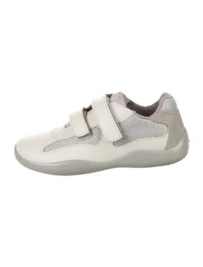Pre-owned Prada Kids' America's Cup Low Top Sneakers In Neutrals