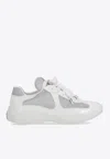 Prada Mesh Stitching Leisure Sports Shoes In White