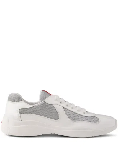 PRADA AMERICA'S CUP MESH-PANELLED SNEAKERS