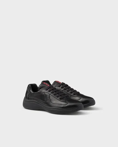 PRADA PRADA AMERICA'S CUP NAPPA LEATHER SNEAKERS