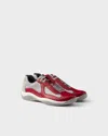 Prada Men's America's Cup Original Sneakers In Rot