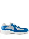 Prada Round Head Low-cut Sneakers In ブルー