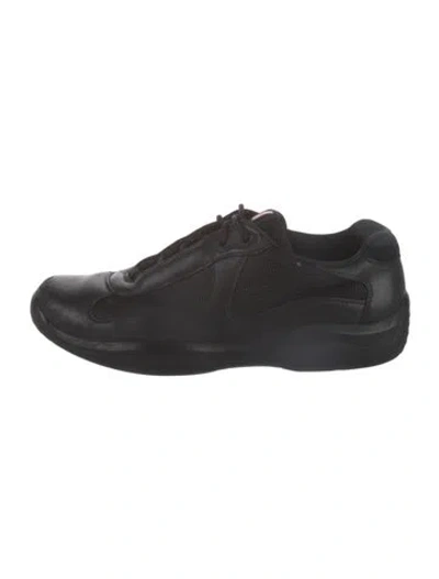Pre-owned Prada America's Cup Sneakers In Black