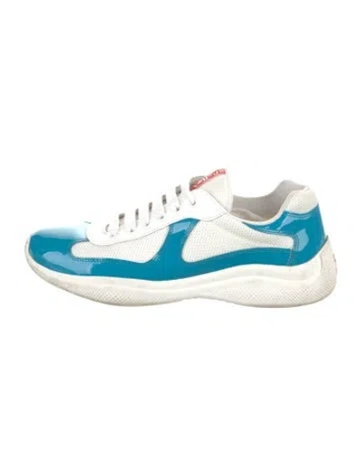 Pre-owned Prada America's Cup Sneakers In Blue