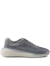Prada Laced Sneakers In Grau